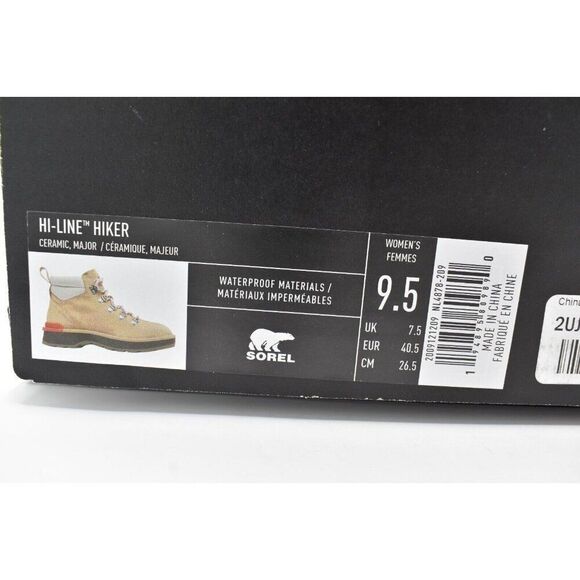 Sorel Womens Size 9.5 Hi Line Hiker Major Ceramic Suede Waterproof Mid Boots - Picture 12 of 12